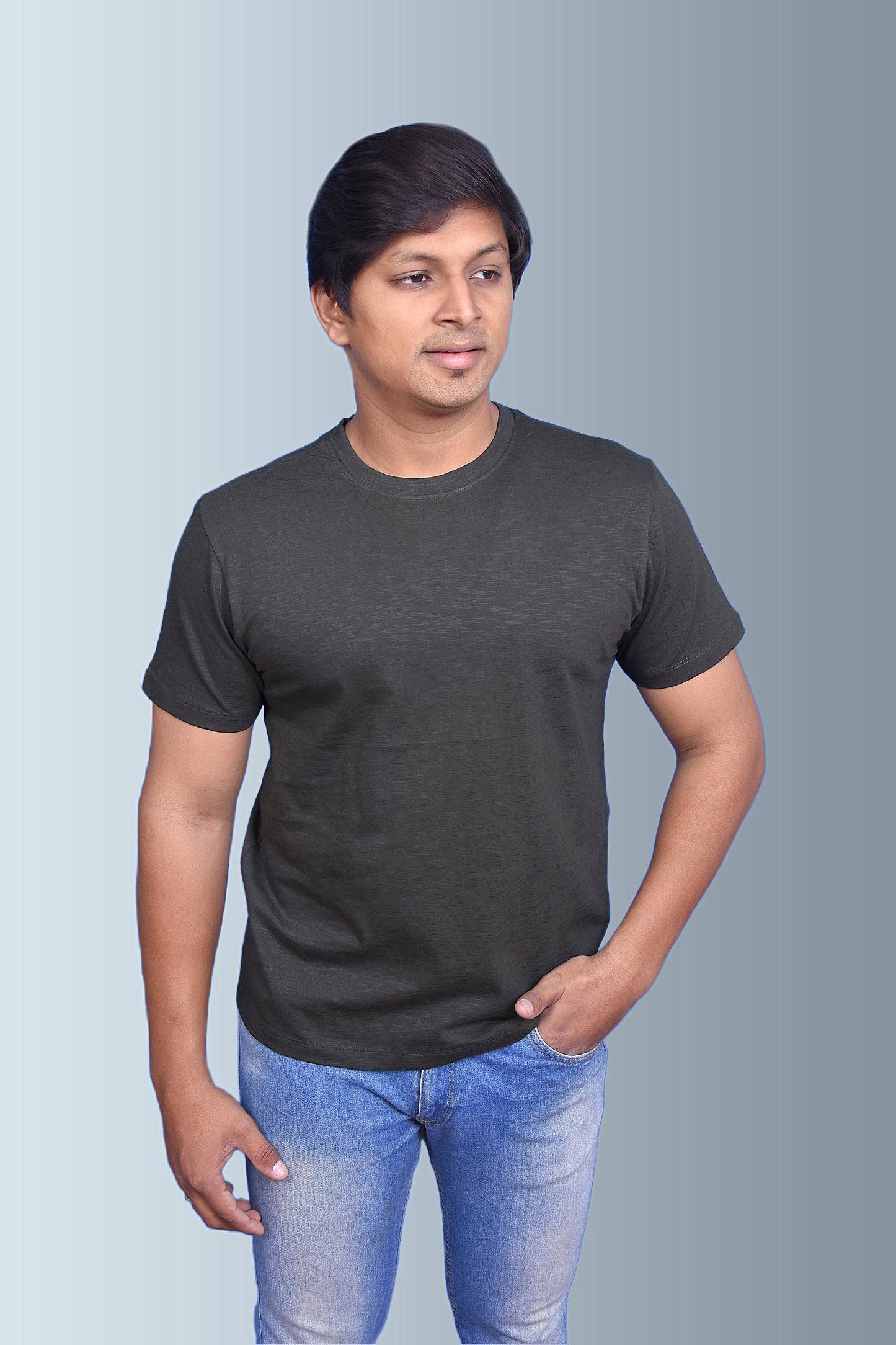 Crew Neck- Slub Jersey